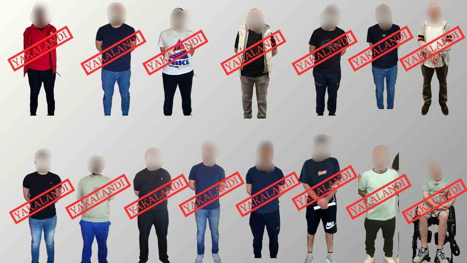 Kırmızı bültenle aranan 15 suçlu Türkiye’ye getirildi