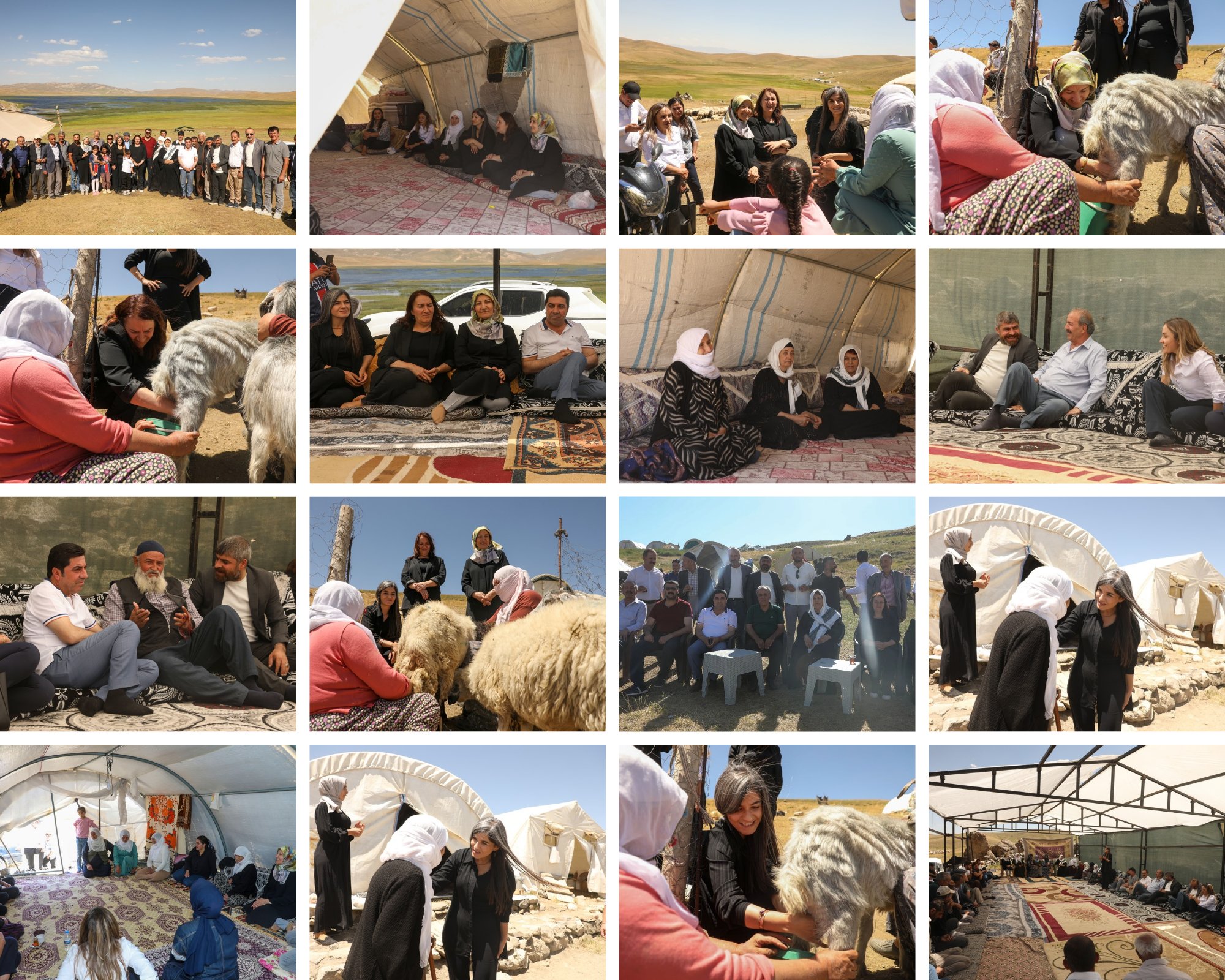 Gürpınar Belediyesi Eş Başkanları Turna Gölü’nde Halkla Buluştu