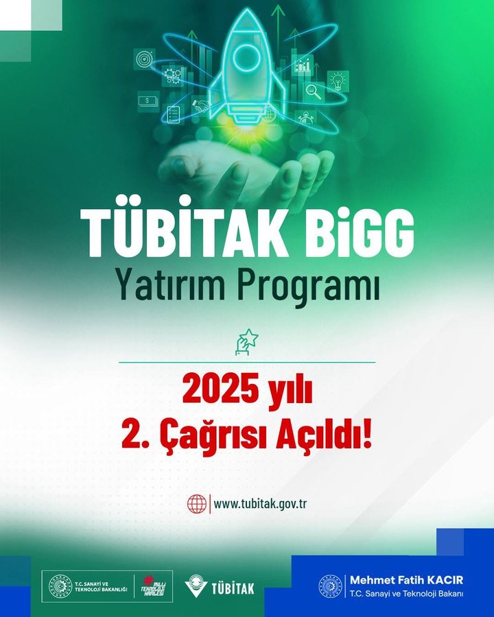 Bakan Kacır: “TÜBİTAK BiGG Yatırım Programı 2025’in 2’nci Çağrısı Resmen Başladı”