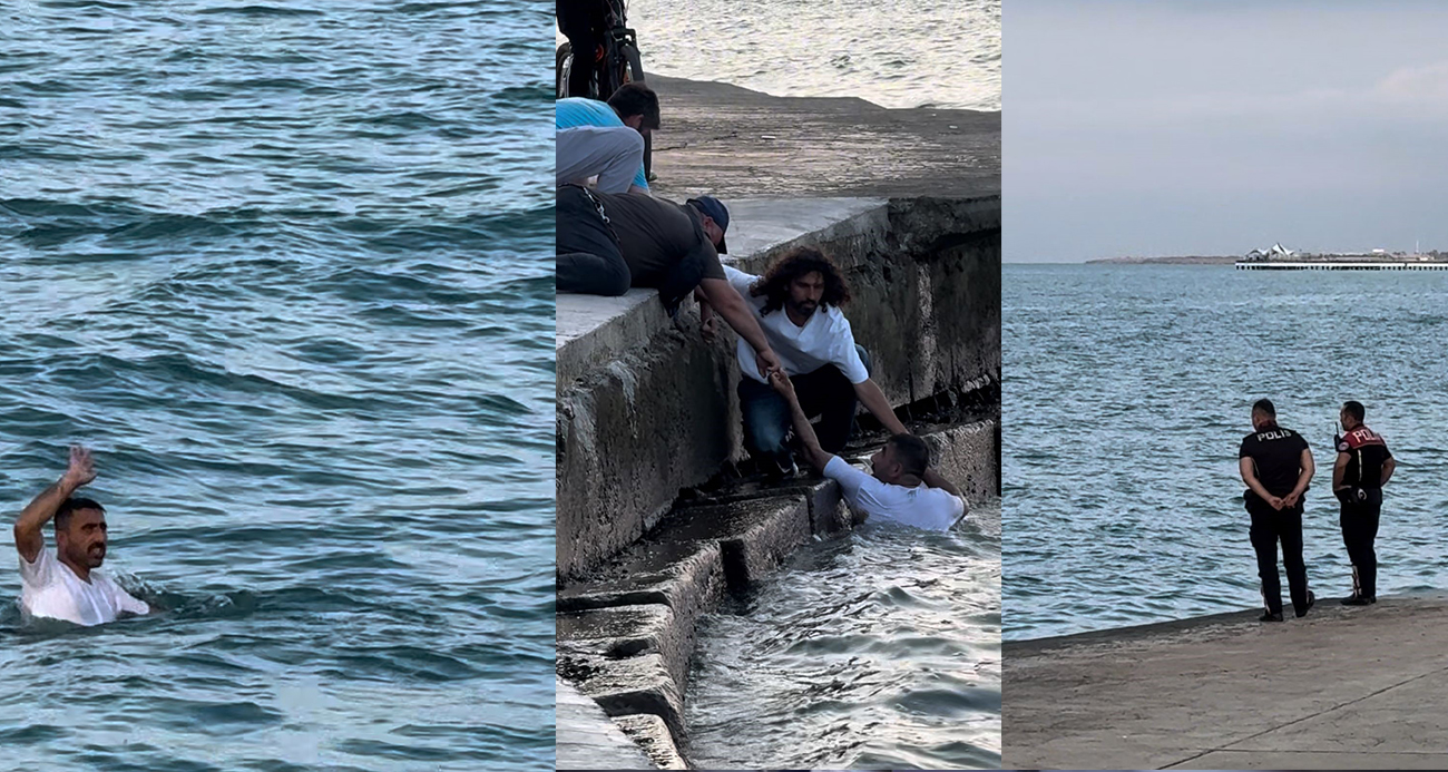 Samsun’da Olaylı Anlar: Polisten Kaçan Şahıs Denize Atladı