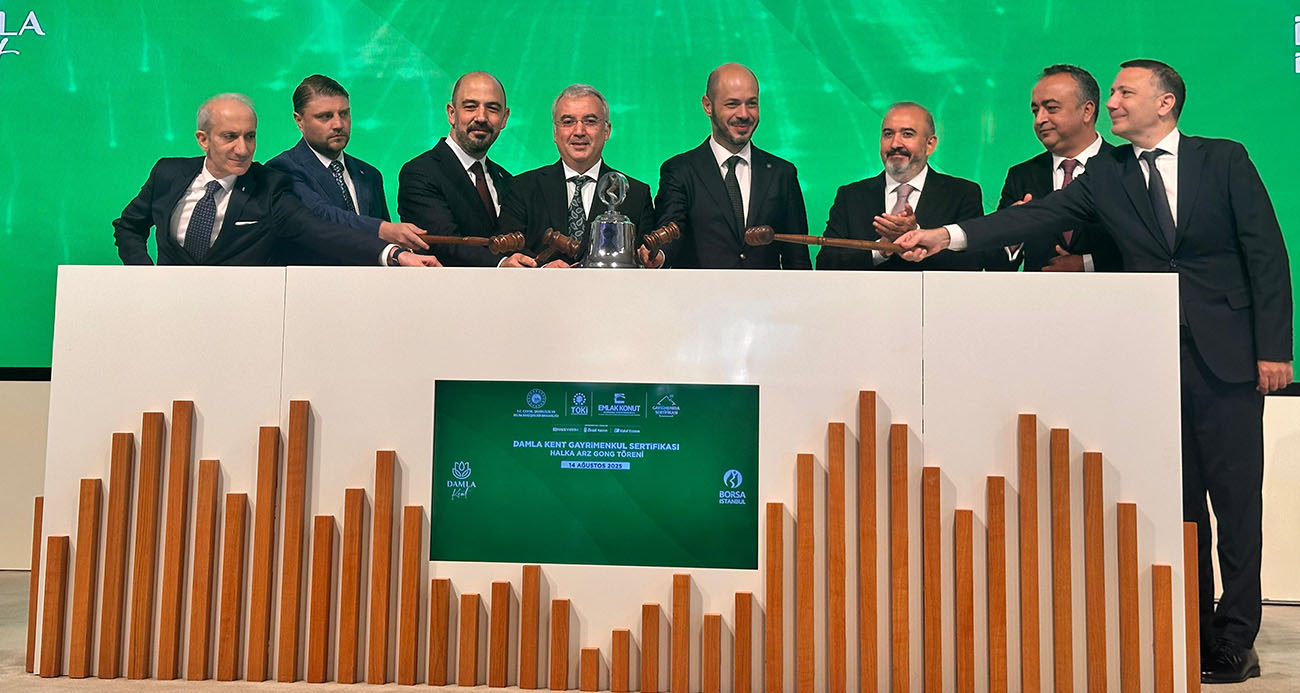 Borsa İstanbul’da Damla Kent Projesi için gong töreni