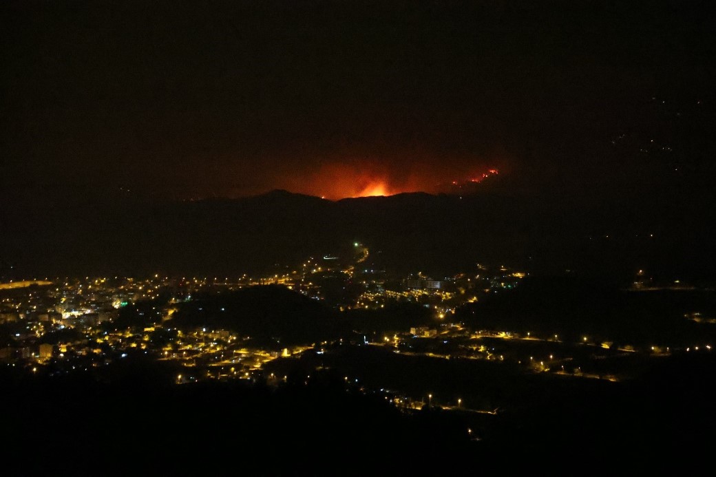 “Suriye’deki Orman Yangını Türkiye Sınırına Ulaştı”