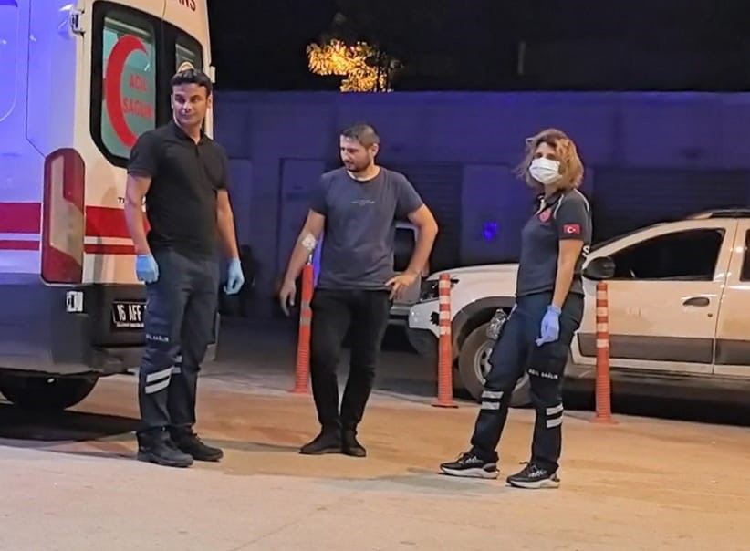 Üzerine asit sıçrayan işçi yaralandı