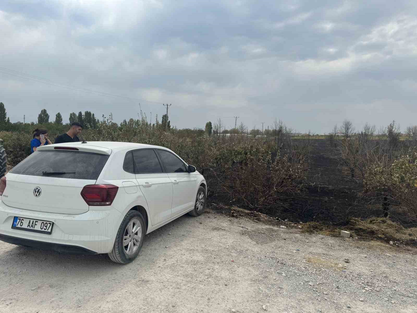 Van Yüzüncü Yıl Üniversitesi’nde otluk alanda yangın çıktı