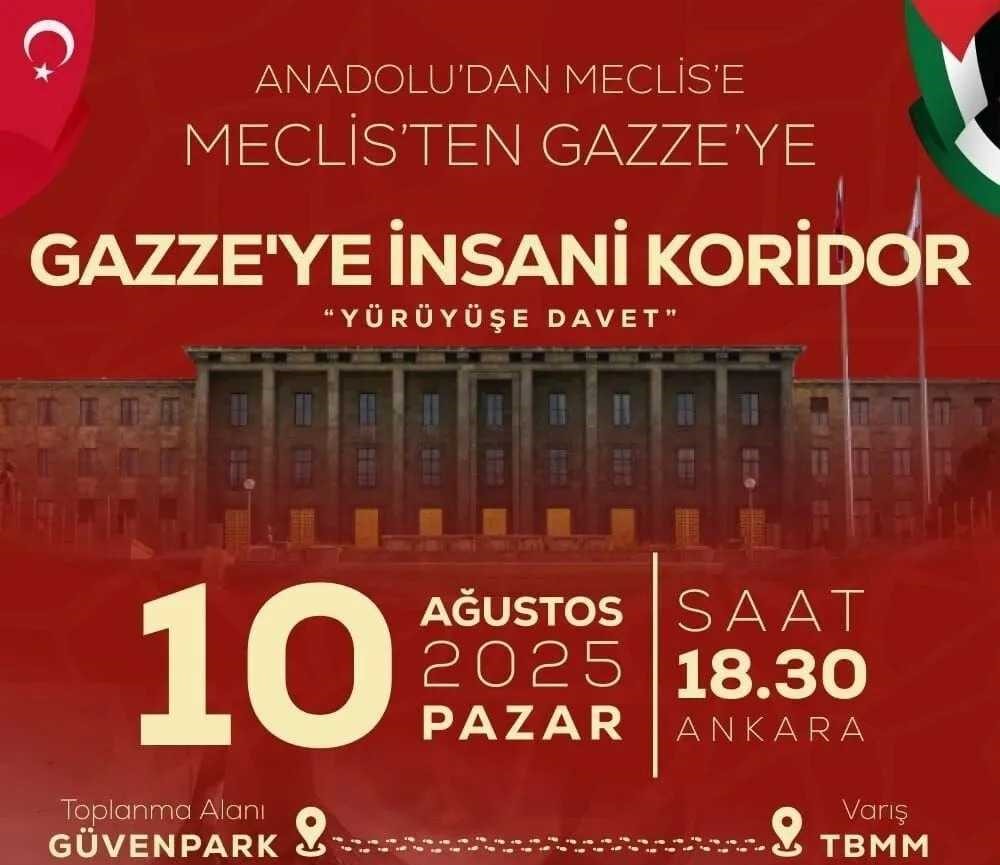 Van’dan Gazze İçin Anlamlı Adım: Ankara’ya “İnsani Koridor” Yürüyüşü