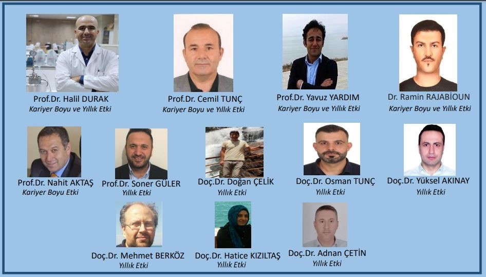 Van YYÜ’den 12 Akademisyen “Dünyanın En Etkili Bilim İnsanları” Listesinde!