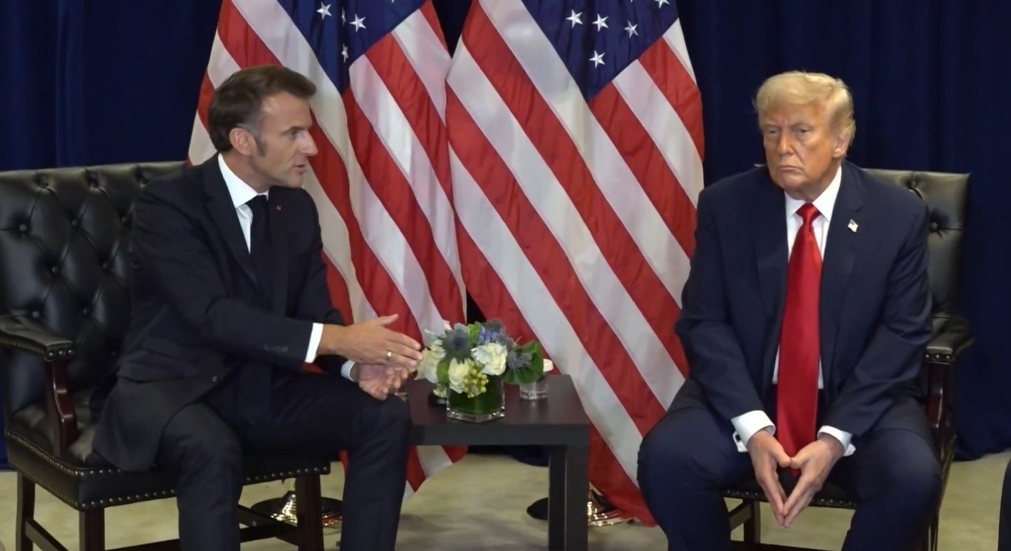 BM’de Macron-Trump Görüşmesinde Filistin Anlaşmazlığı
