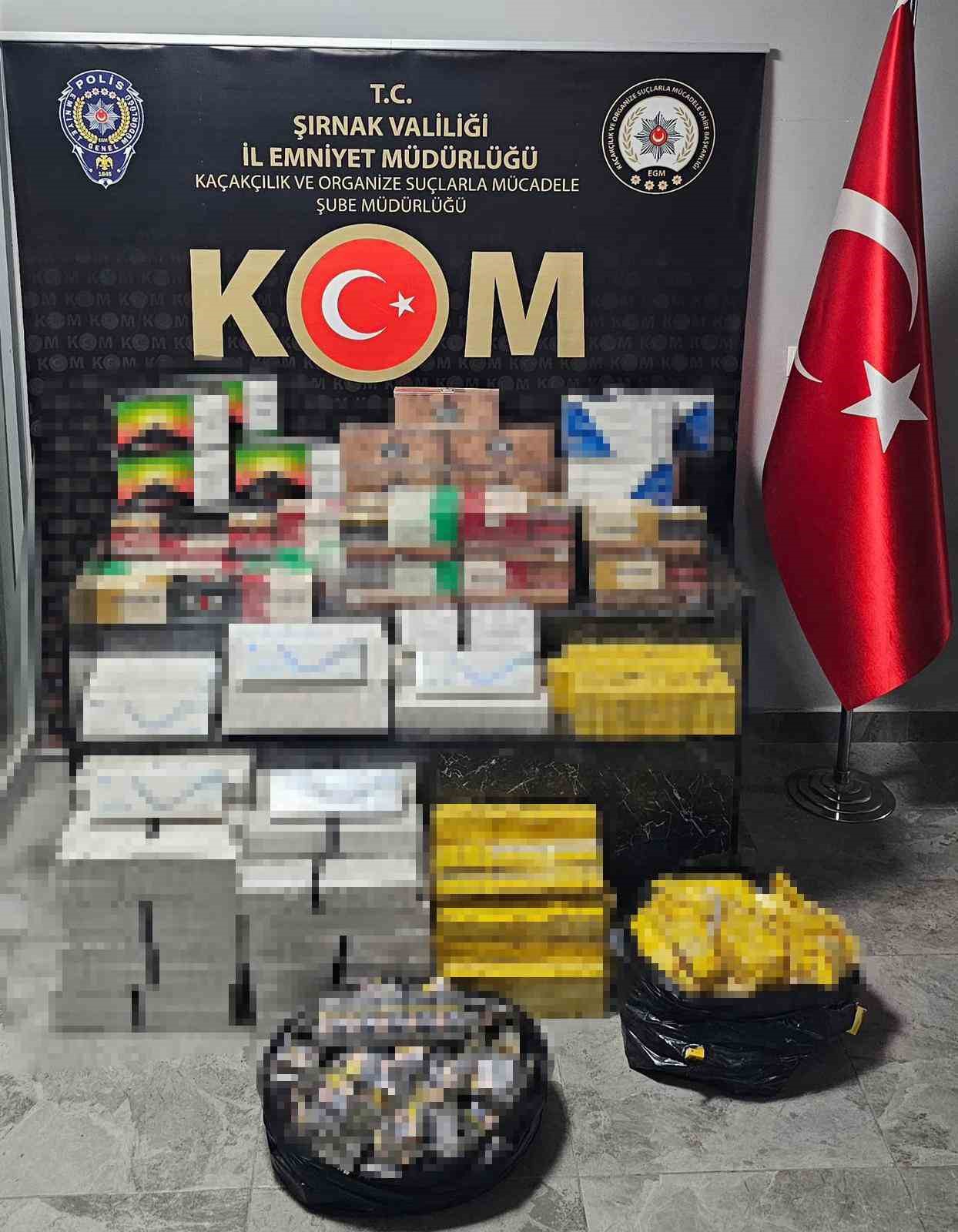 Şırnak’ta narkotik ve kaçakçılık operasyonunda 2 tutuklama