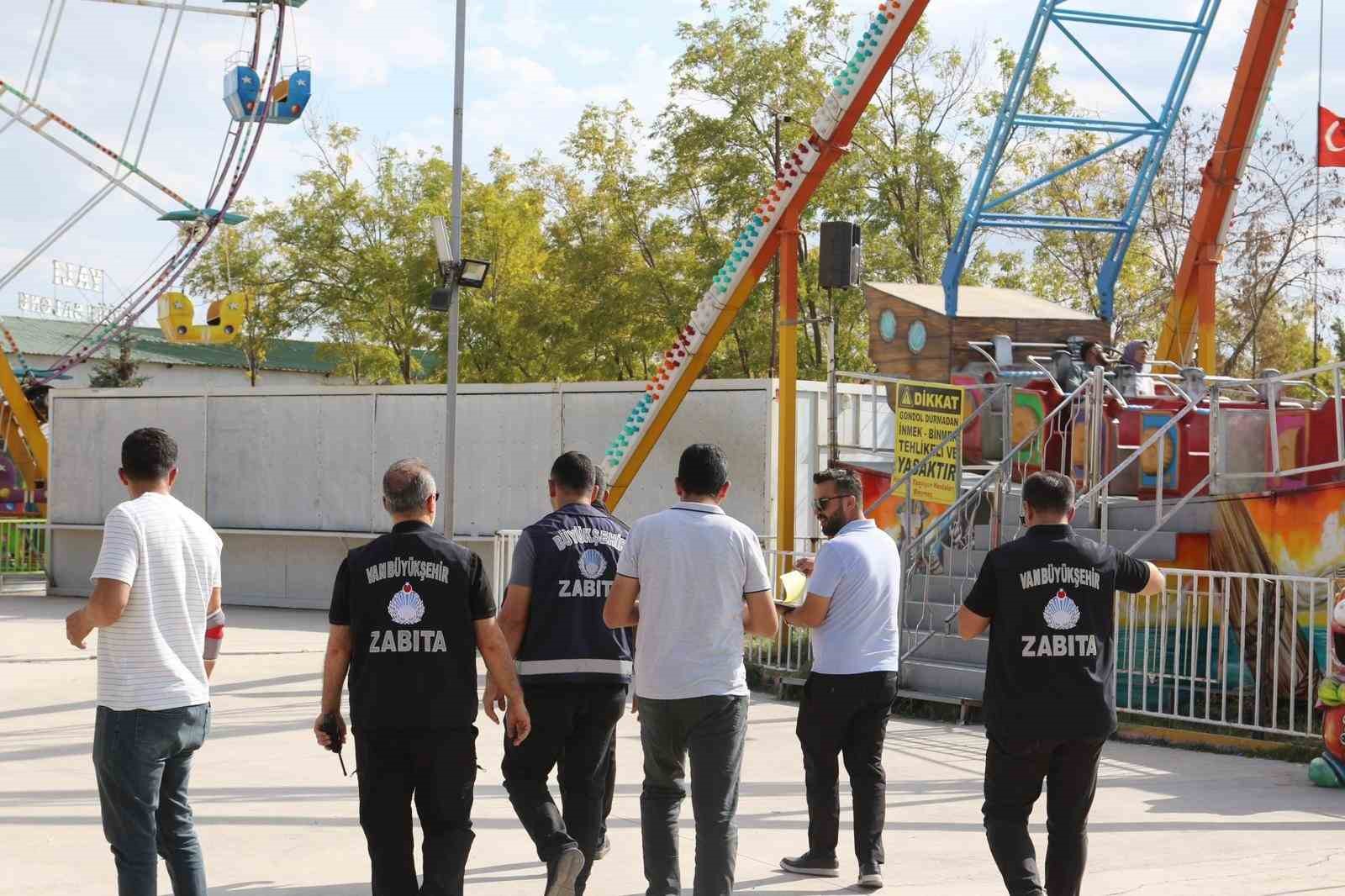 Van’da Lunaparklara Güvenlik Denetimi! Eksikler Tespit Edildi