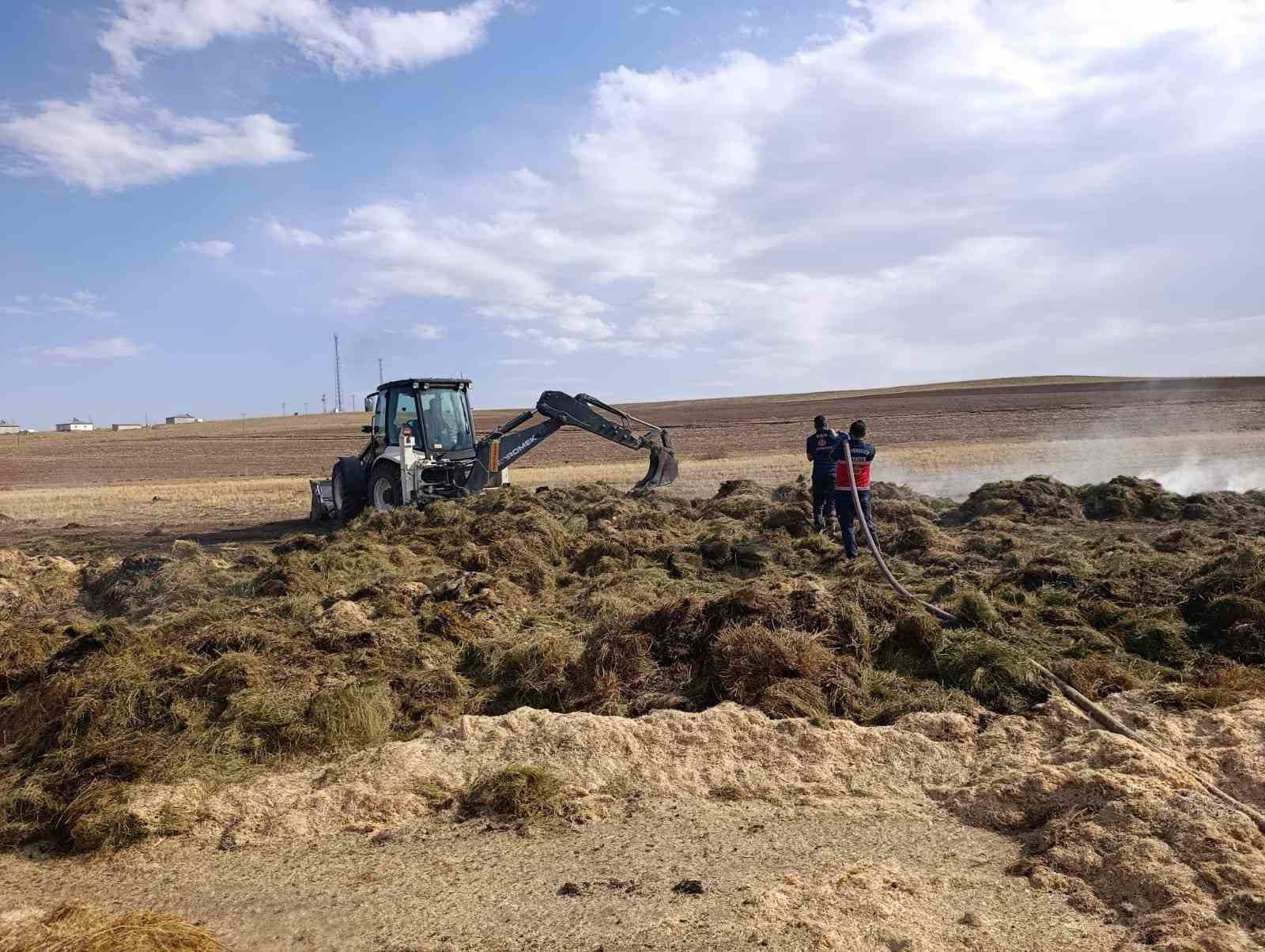 Özalp’ta Yangın: 700 bağ ot ve 7 ton saman kül oldu