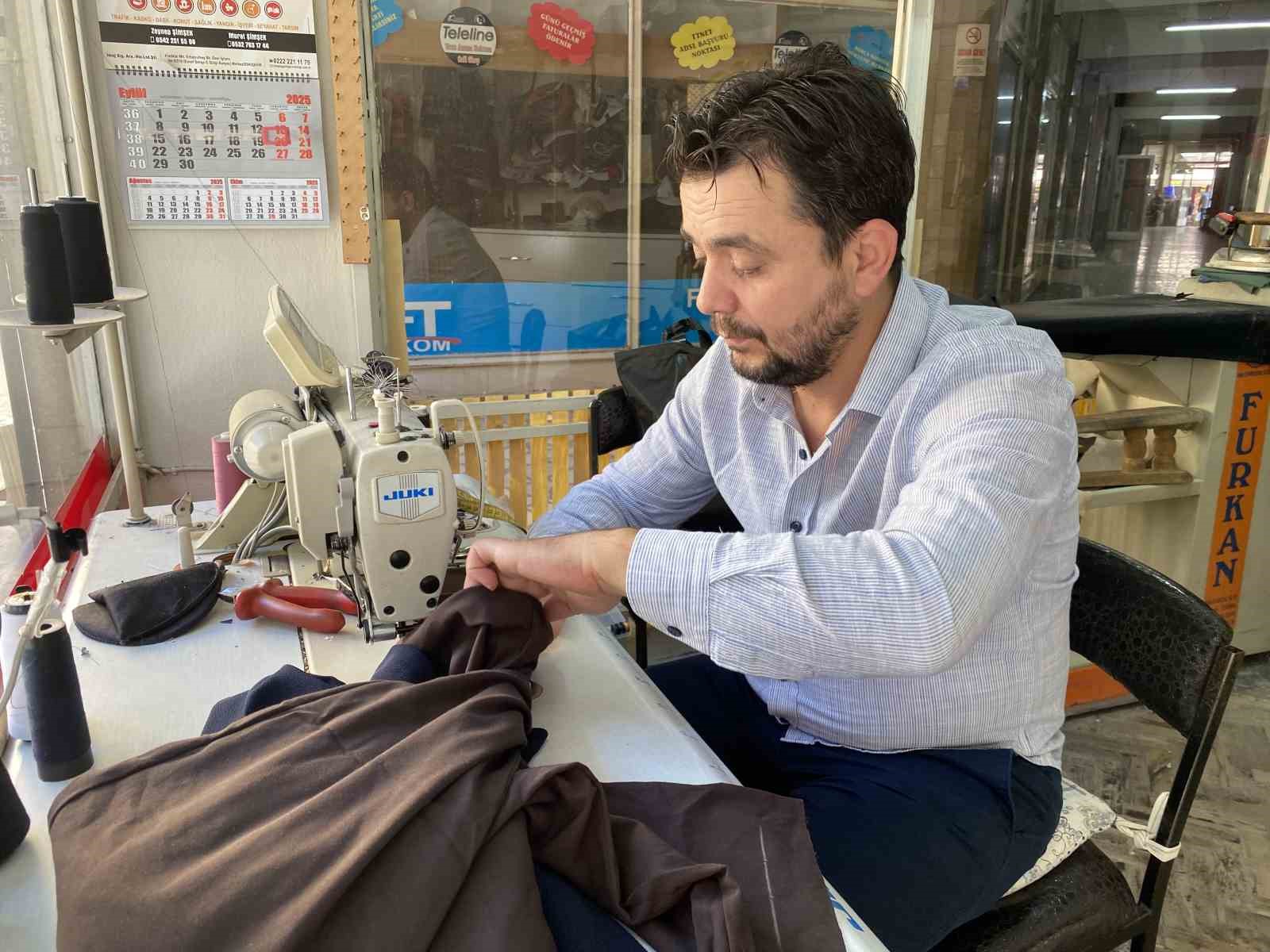 Terzi esnafının yoğun mesaisi