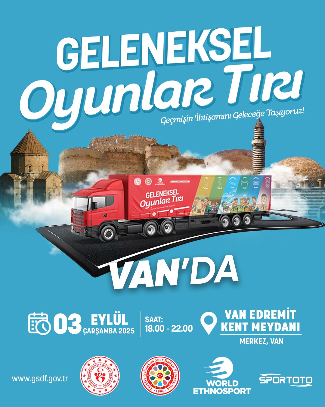 Van’a Geleneksel oyunlar tırı geliyor
