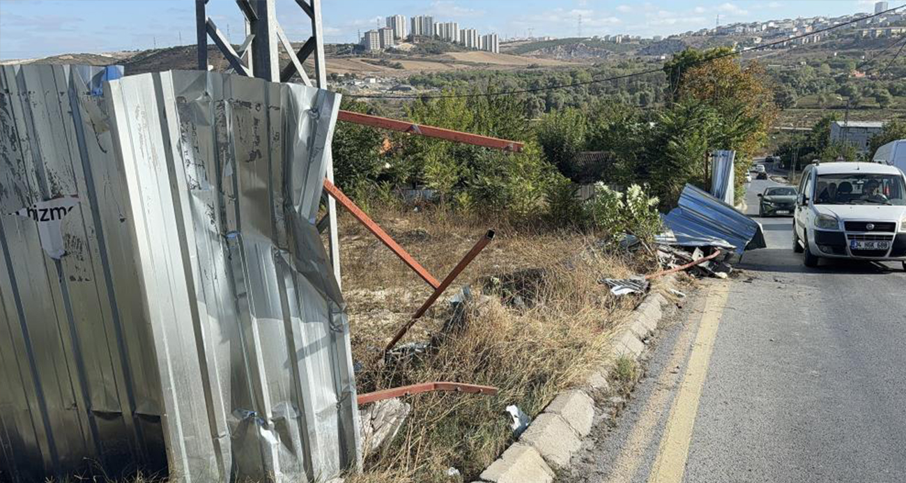 Başakşehir’de feci kaza: Bariyerden kopan demir şoförün bacağına saplandı