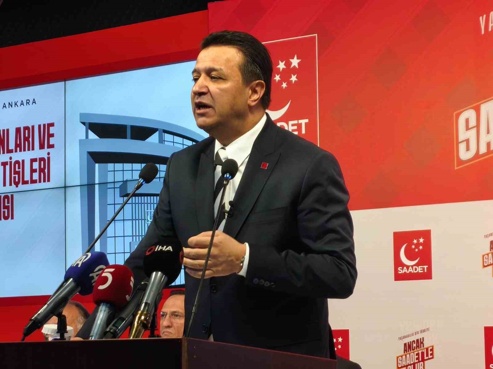 Saadet Partisi Lideri Arıkan: “Bu bir barış planı değil, Gazze’yi ve Filistin’i bütünüyle işgal planıdır”
