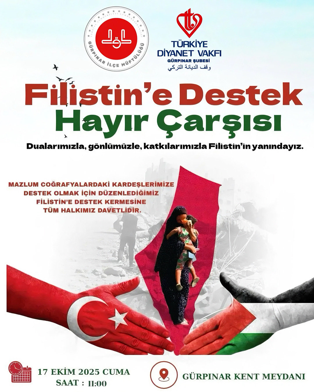 Gürpınar’da “Filistin’e Destek Kermesi” Düzenlenecek