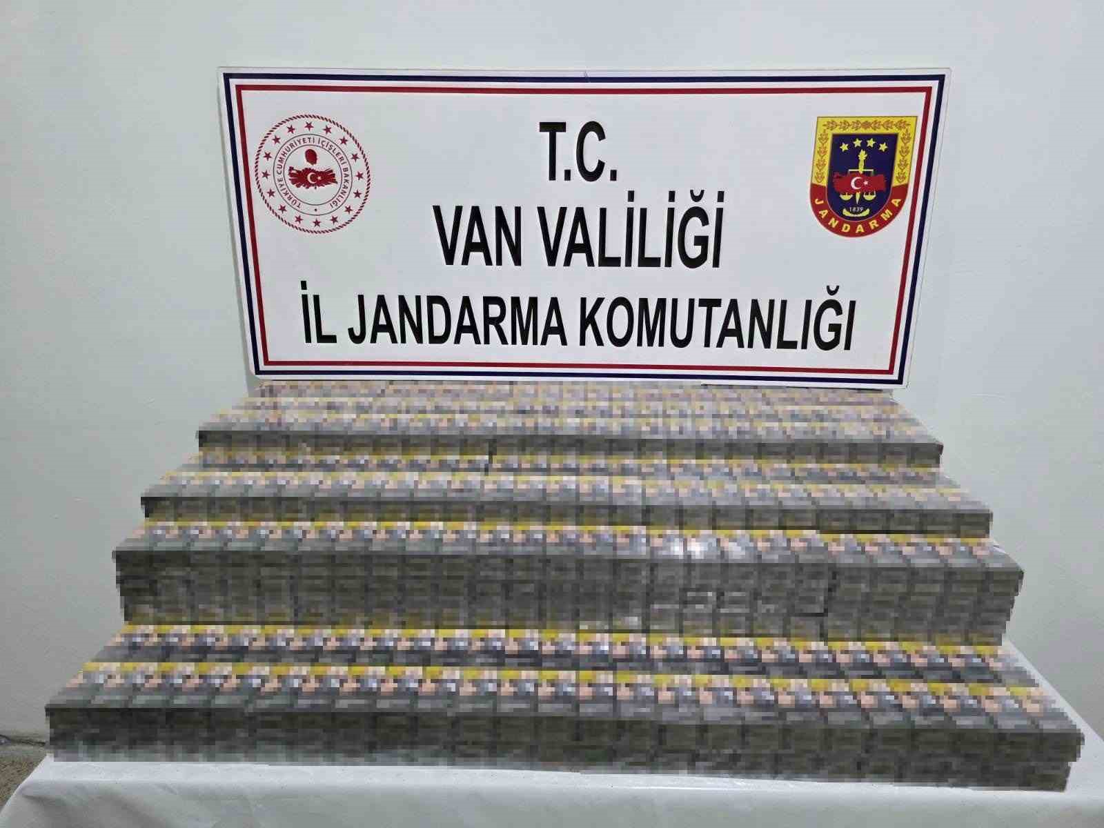 Van’da kaçak sigara operasyonu!