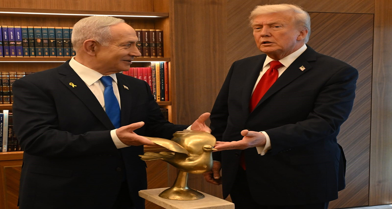 Netanyahu’dan Trump’a “Altın Güvercin” hediyesi