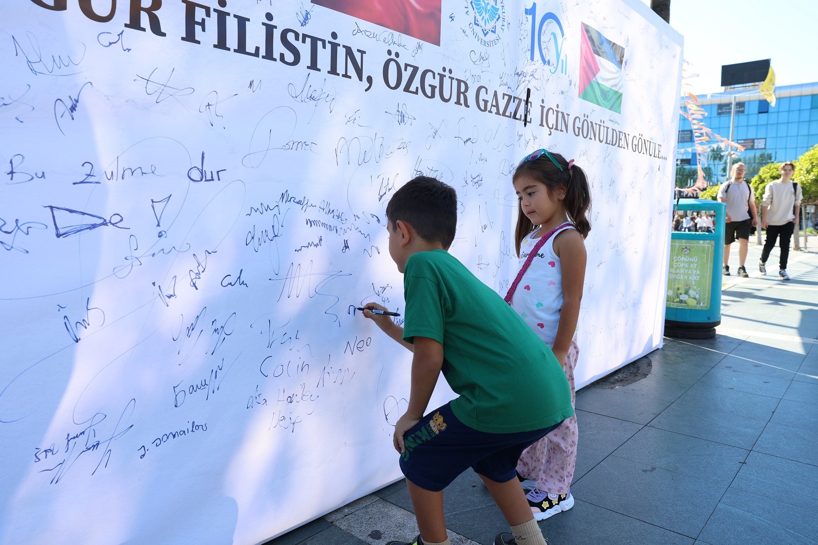 Alanya, Filistin için tek yürek oldu