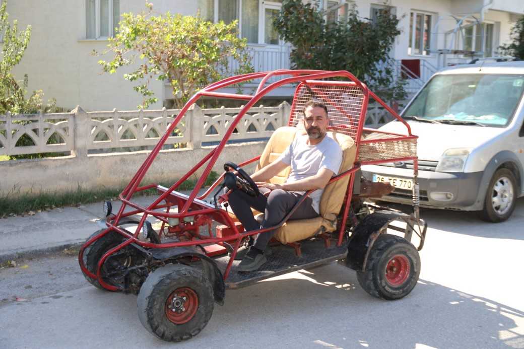 20 bin TL’ye araç yaptı: 5 litre benzinle 370 kilometre gidiyor