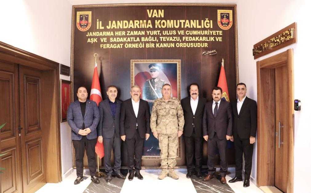 Van TSO heyetinden Tuğgeneral Mücahit Avkıran’a ziyaret