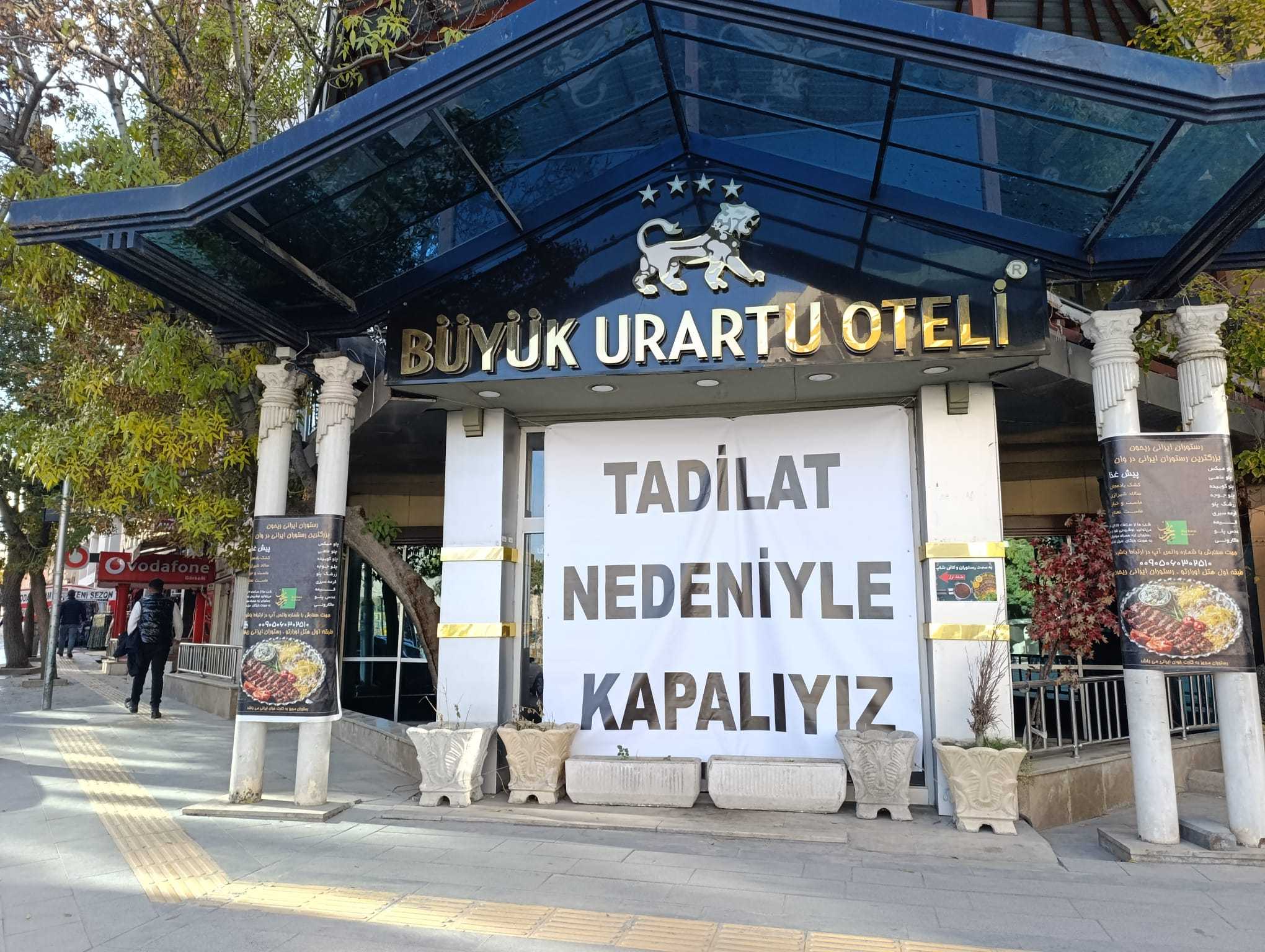 Van’ın simge otellerinden Büyük Urartu Oteli kapatıldı! İşte nedeni…