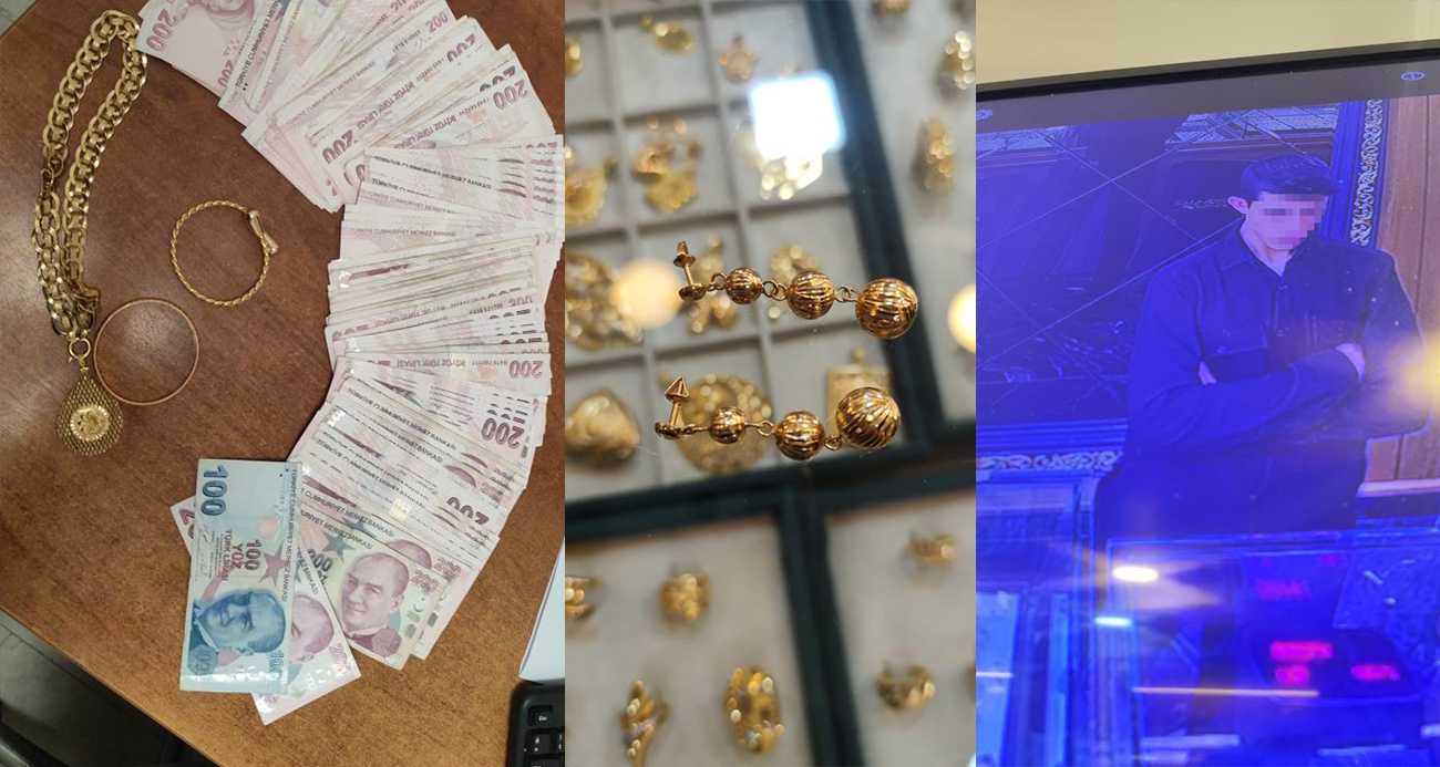 750 bin liralık altın çalan 2 çocuk yakalandı