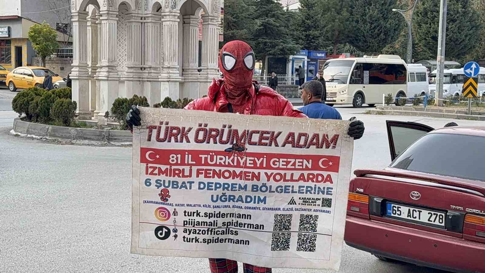 İzmirli Spiderman’den Van Gölü’ne dikkat çeken dalış