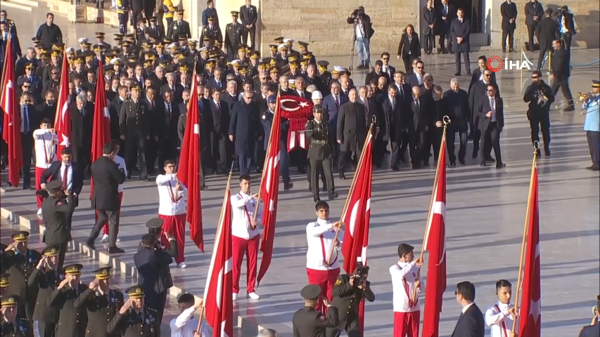 Devlet erkanı Anıtkabir’de