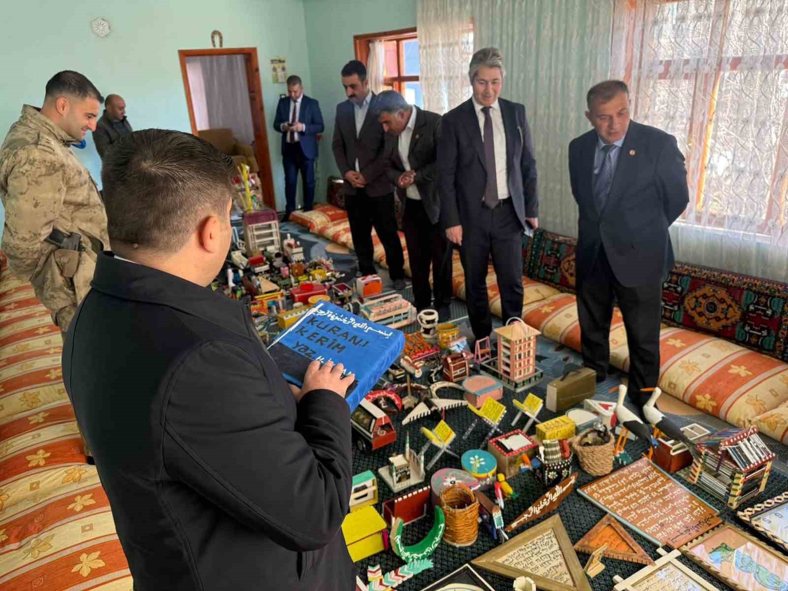 Parkinson hastasının üretim mücadelesine kaymakamdan destek