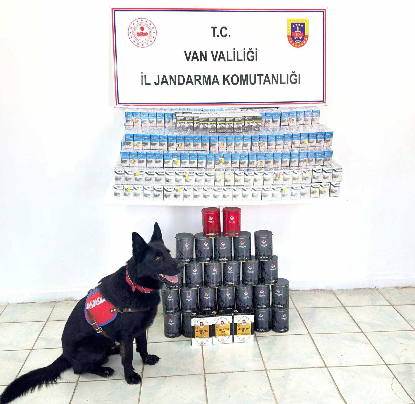 Van Erciş’te 2 bin 590 paket kaçak sigara ele geçirildi