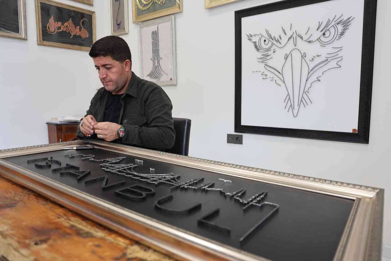 Hobisini sanata dönüştürdü, 500’ü aşkın eseriyle Türkiye’nin sayılı filografi ustalarından biri oldu