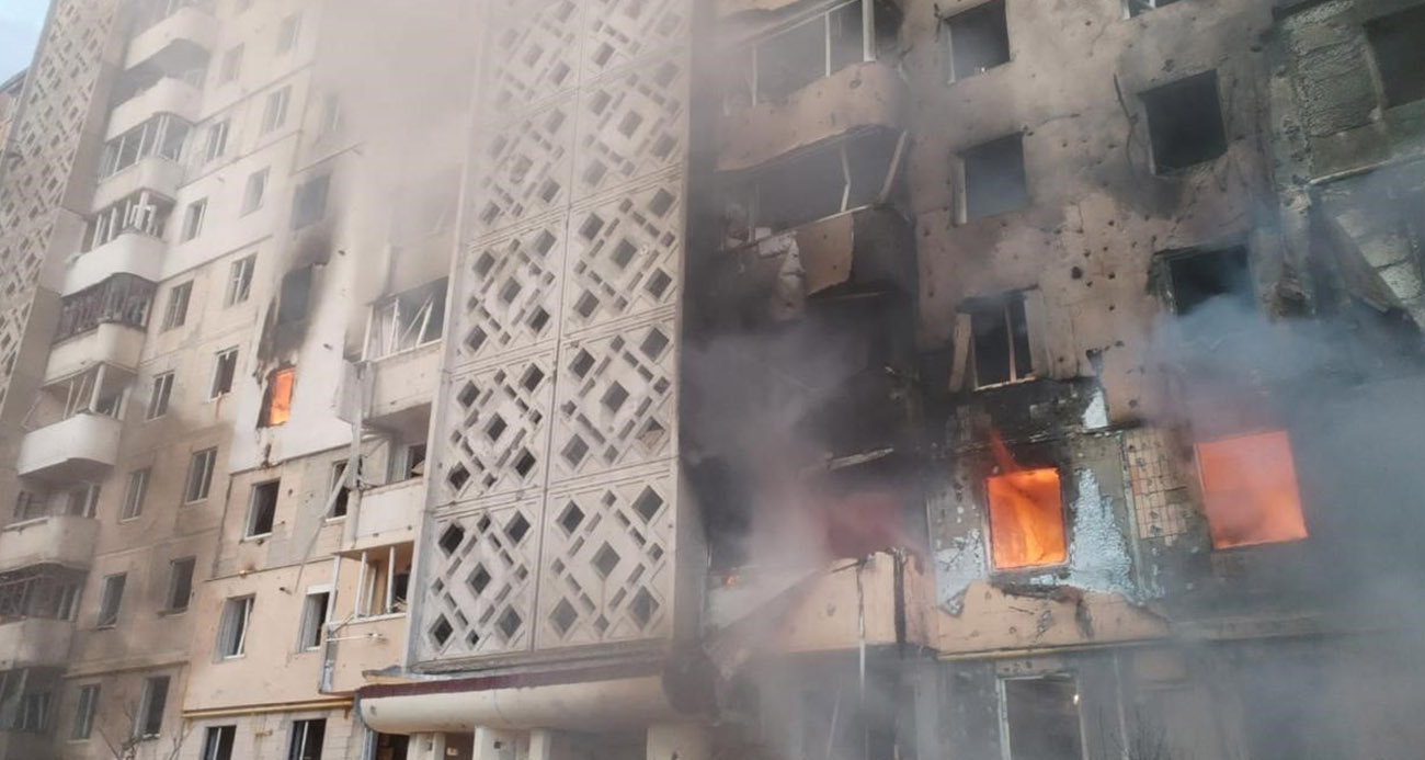 Rusya’nın Ukrayna’ya yoğun saldırısı: 470 İHA ve 48 füze, 10 can kaybı