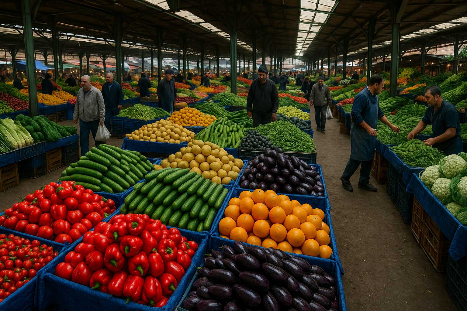 Van Sebze Hali’nde fiyatlar yeniden düzenlendi