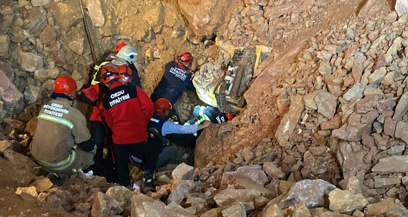 Ordu’dan acı haber geldi: Göçük altından bir kişinin cansız bedeni çıkartıldı