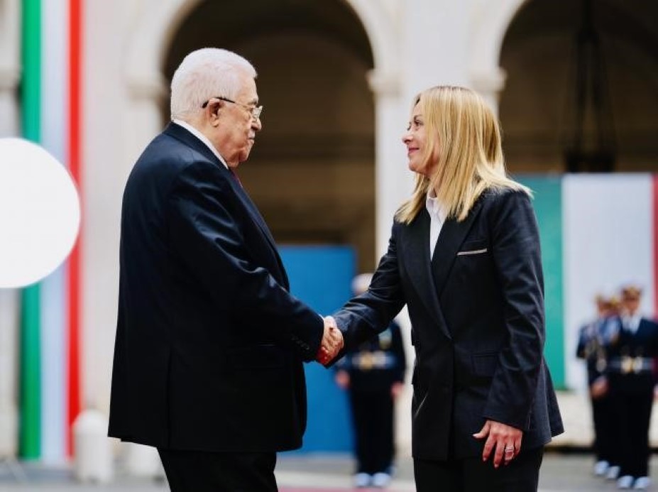 Meloni, Roma’da Filistin Devlet Başkanı Abbas ile görüştü