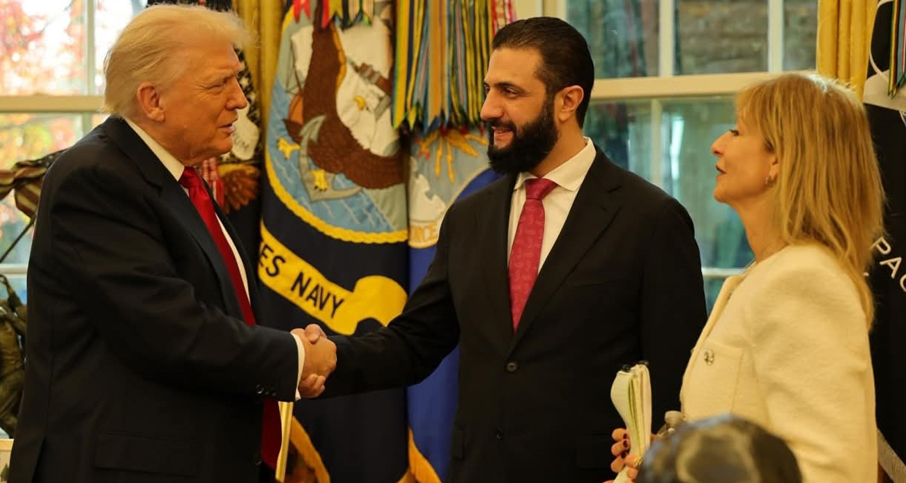 Suriye Devlet Başkanı eş-Şara, ABD Başkanı Trump ile bir araya geldi