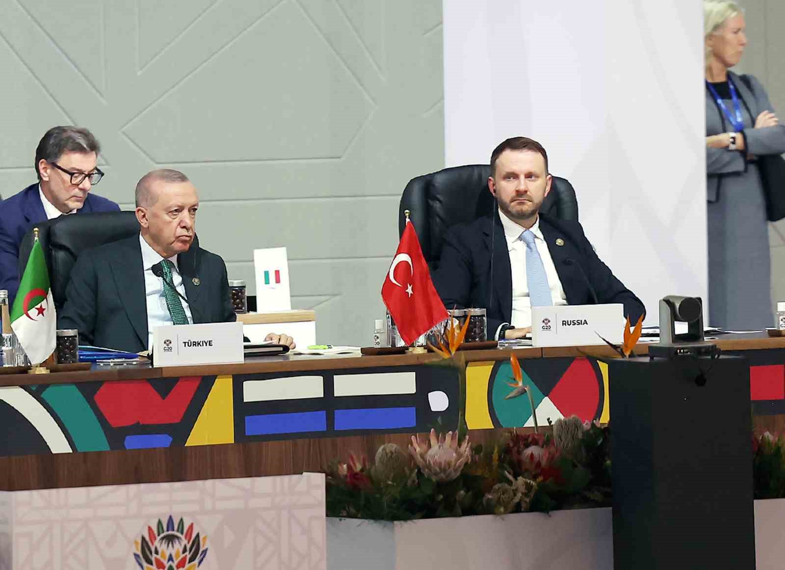 Cumhurbaşkanı Erdoğan: “G20’yi daha fazla sorumluluk üstlenmeye davet ediyorum”